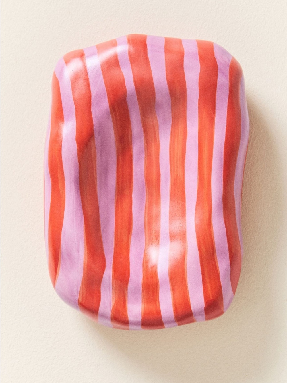 NIB Anthropologie Maya Eline Leroy Striped Ceramic Trinket Dish